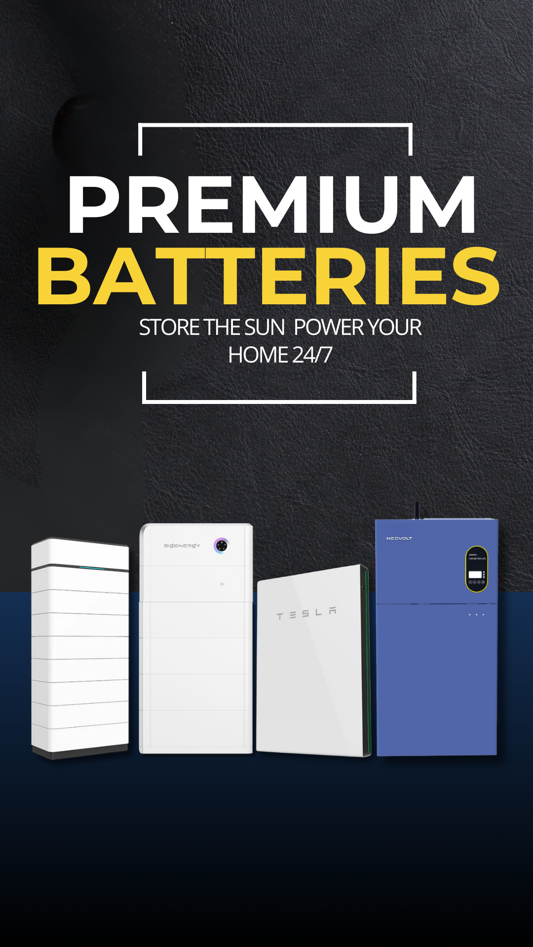 solar battery banner