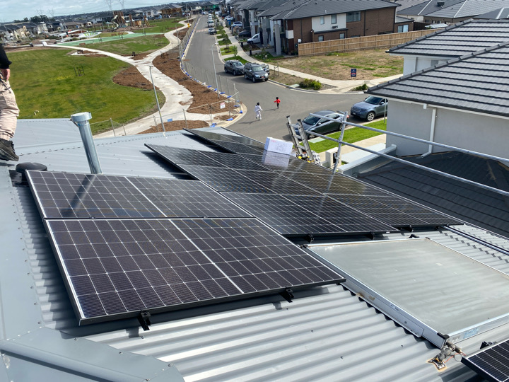 Solar Panels Installation on Roof