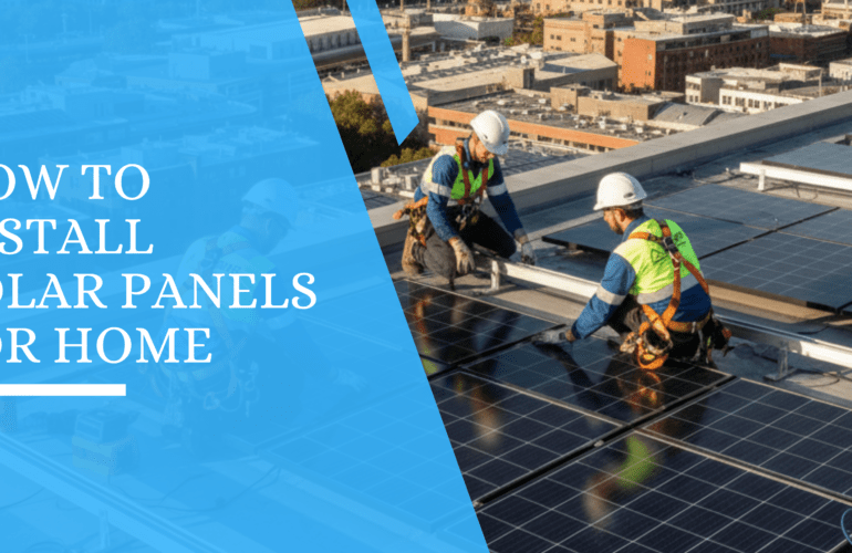 how to install solar panels for home