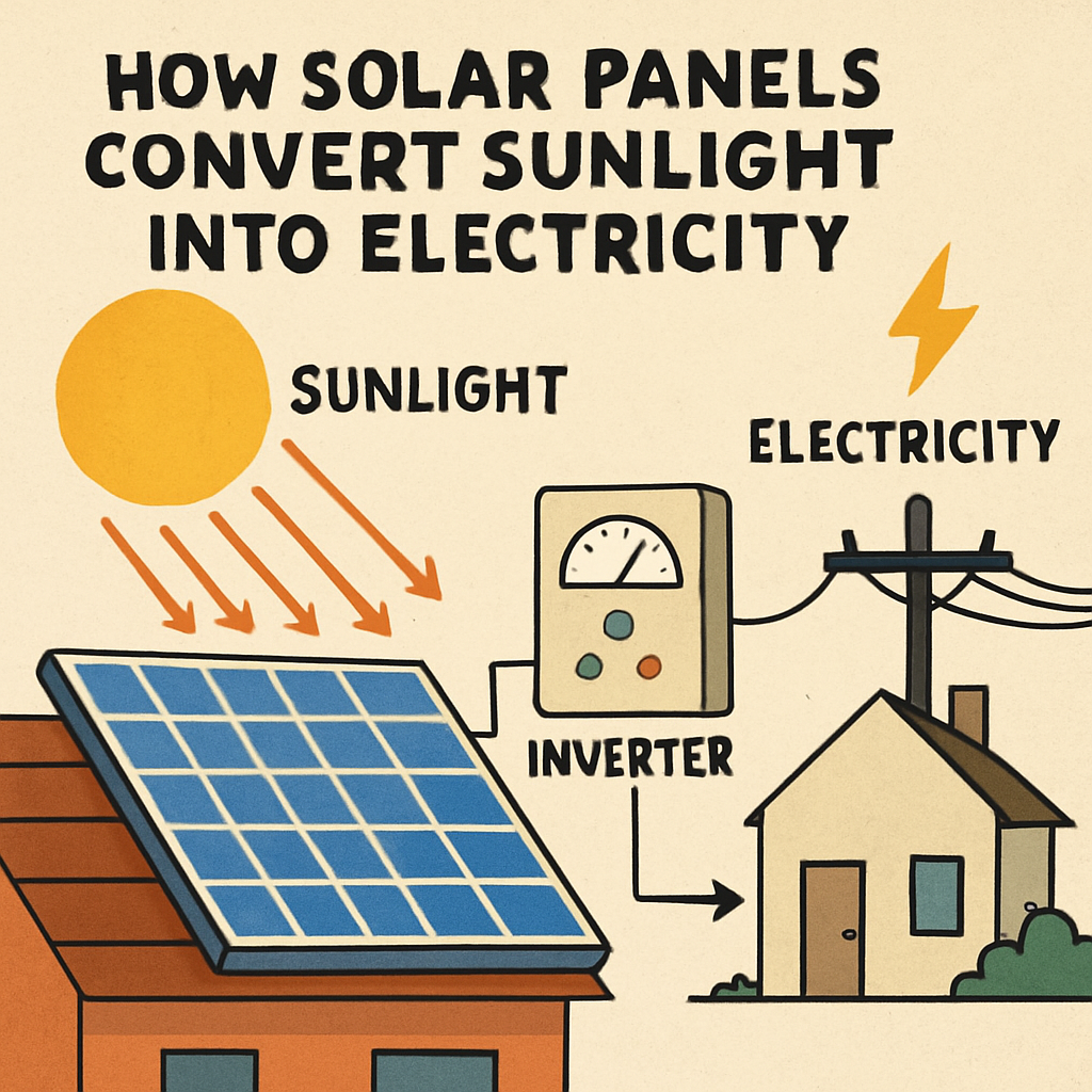 sunlight into electricity