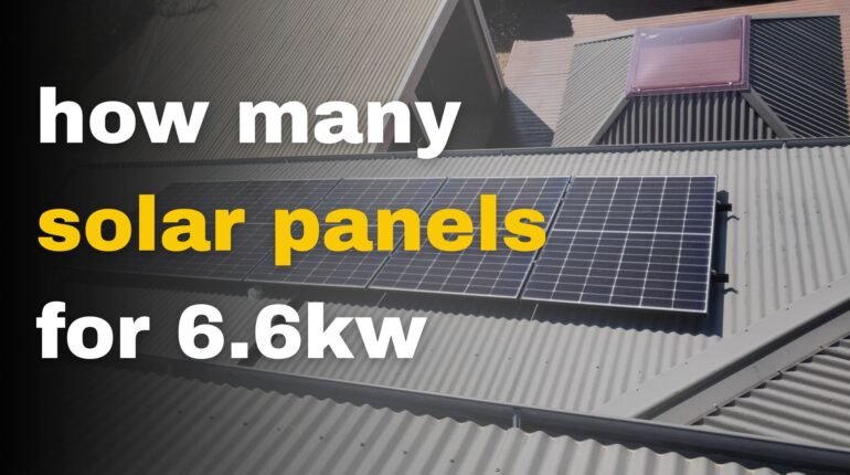 how many solar panels for 6.6kw