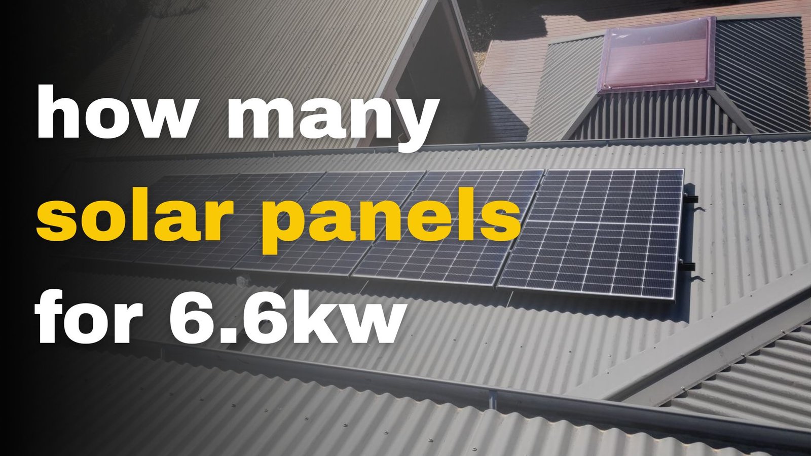how many solar panels for 6.6kw