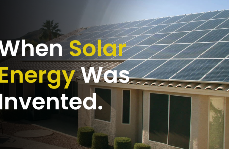 when solar energy was invented