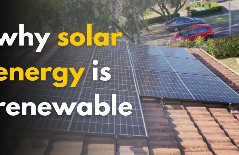 why solar energy is renewable