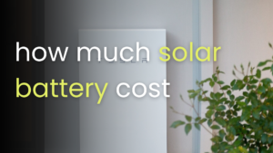 How Much Solar Battery Cost