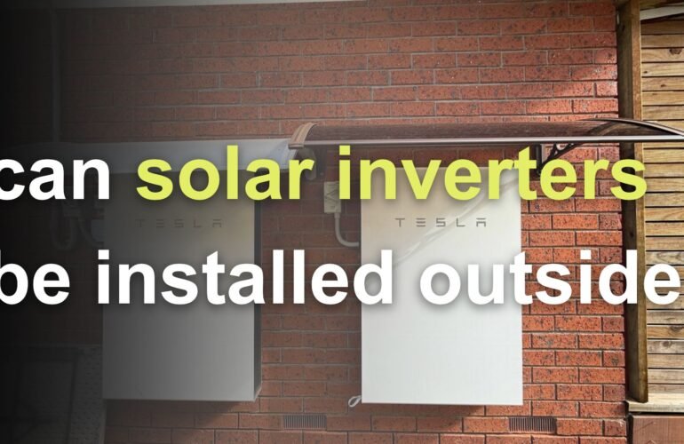can solar inverters be installed outside
