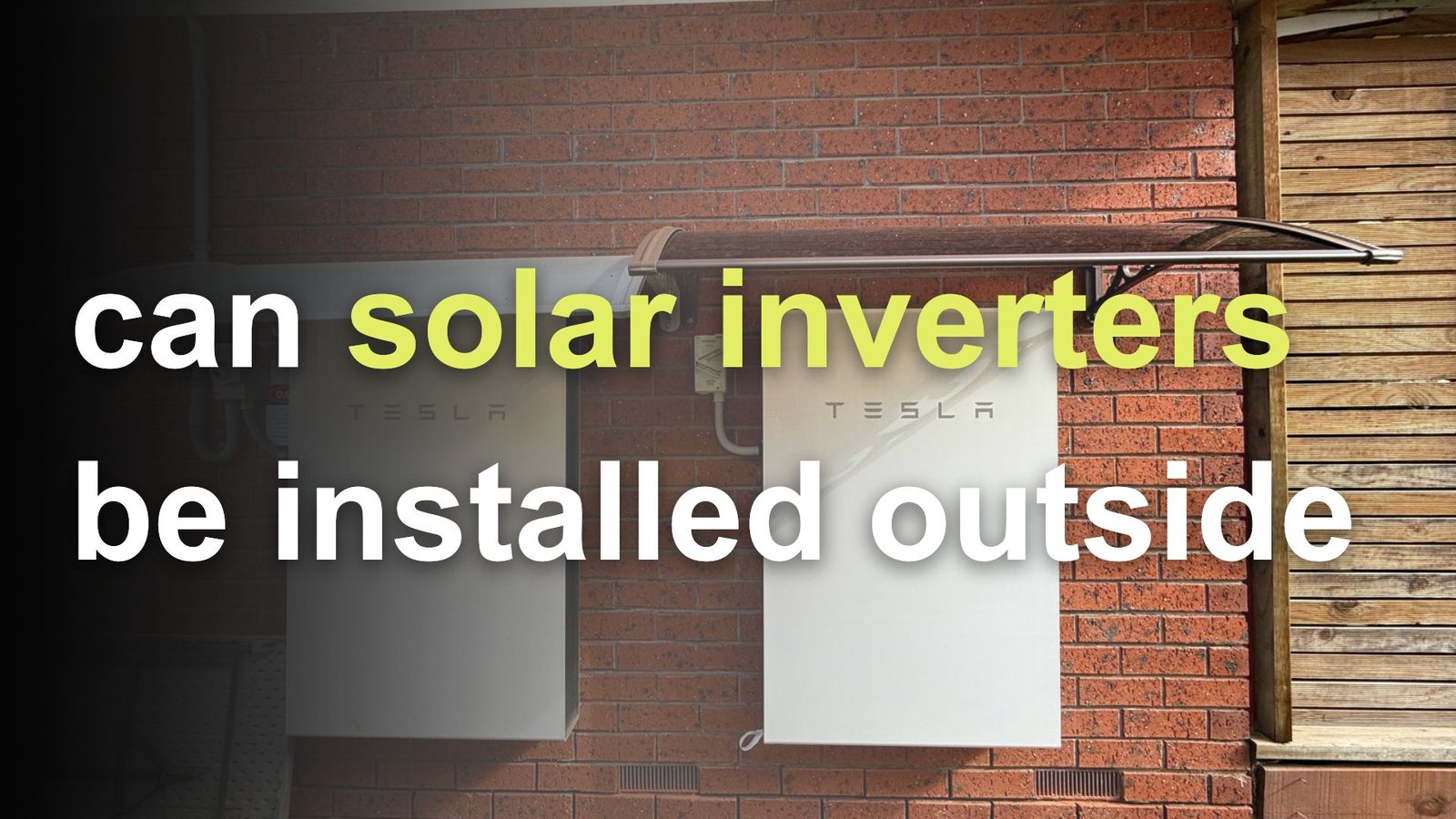 can solar inverters be installed outside