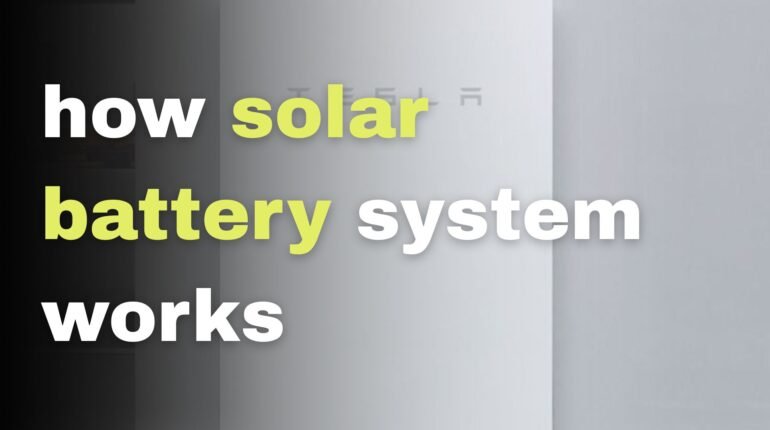 how solar battery system works