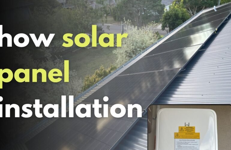 how solar panel installation