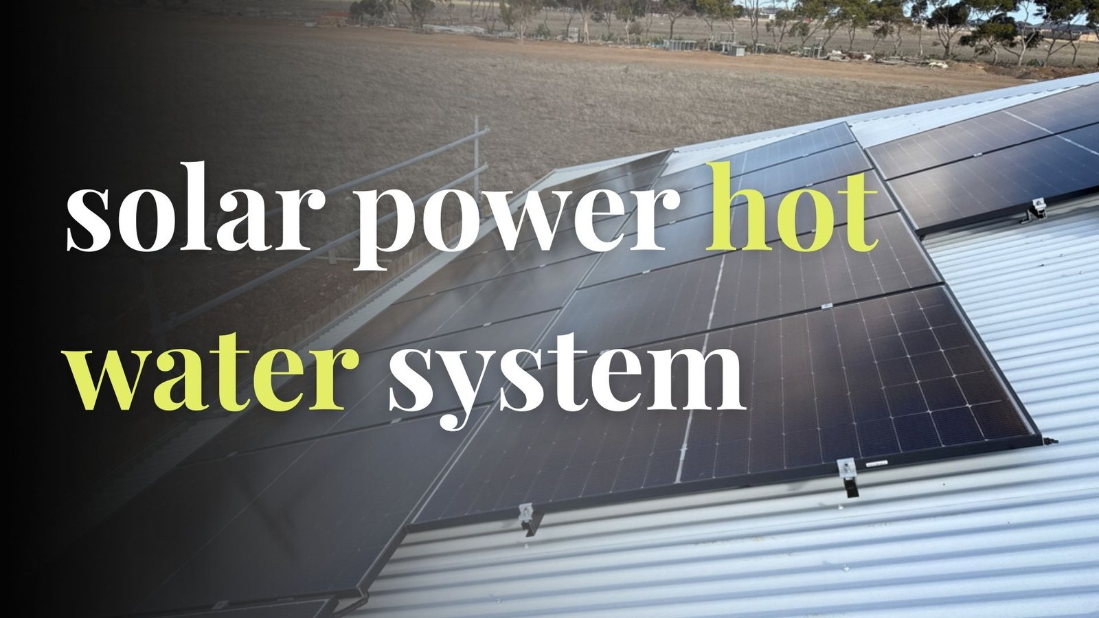solar power hot water system