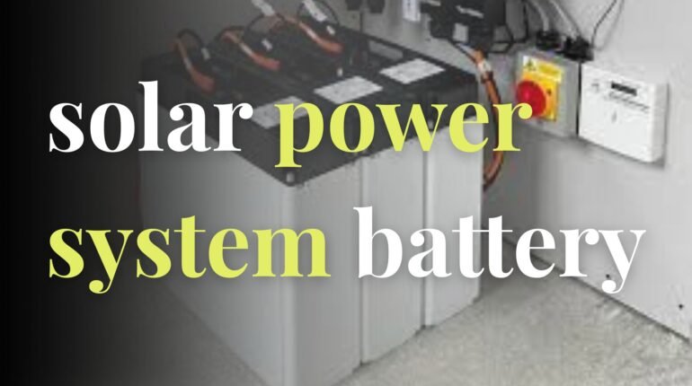 solar power system battery