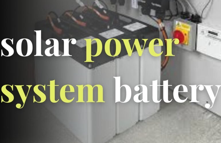 solar power system battery
