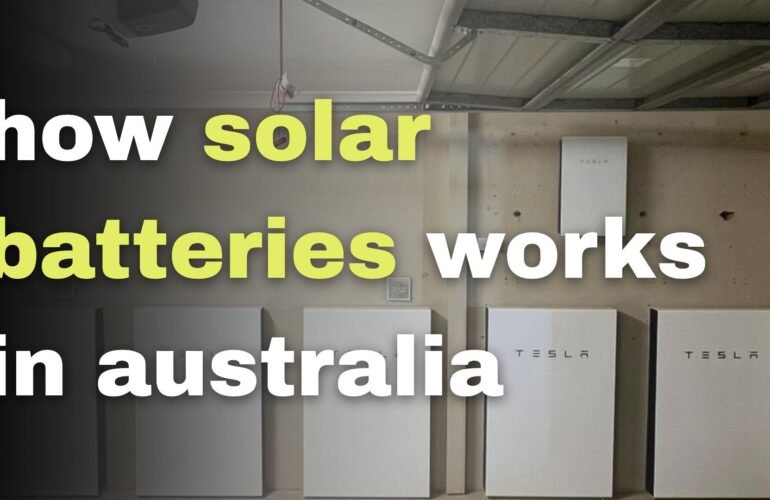 how solar batteries works in australia