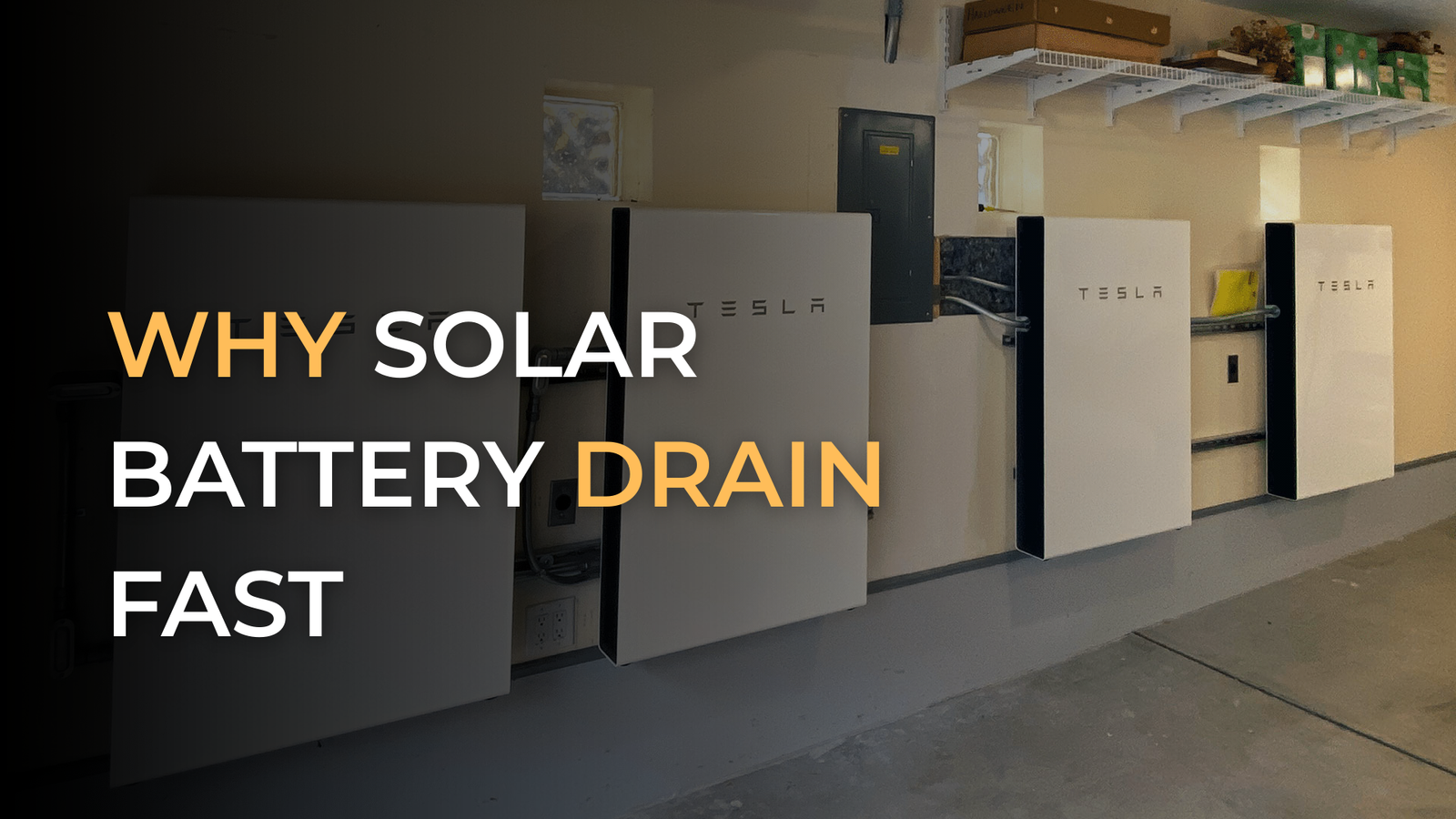 why solar battery drain fast