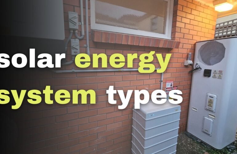solar energy system types
