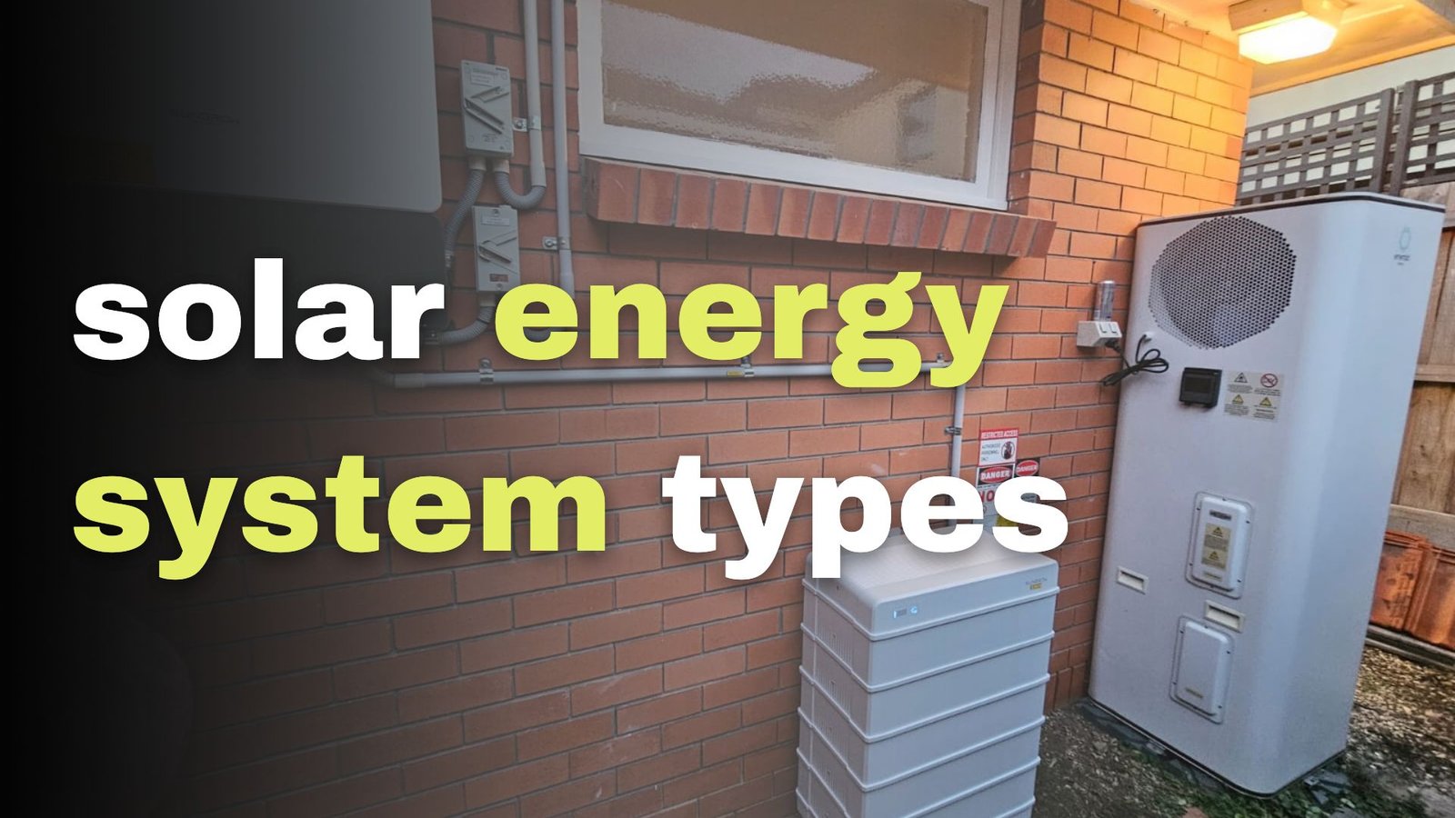 solar energy system types