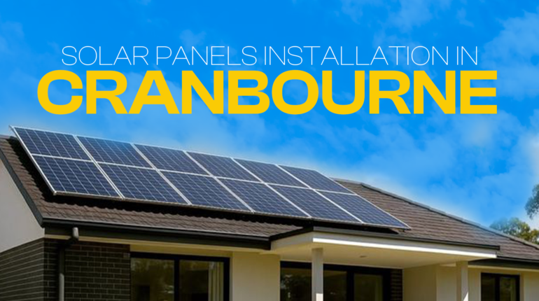 Completed solar panels installation Cranbourne on a modern residential rooftop.
