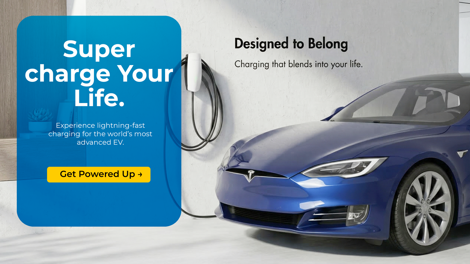 ev charger with tesla car