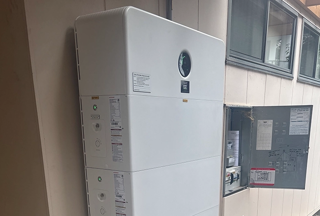 GoodWe ESA battery installed on residential home